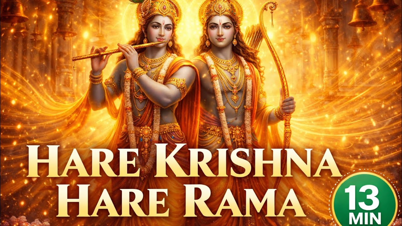Hare Krishna Hare Rama | 13 Min Peaceful Mahamantra | Deep Meditation & Positivity