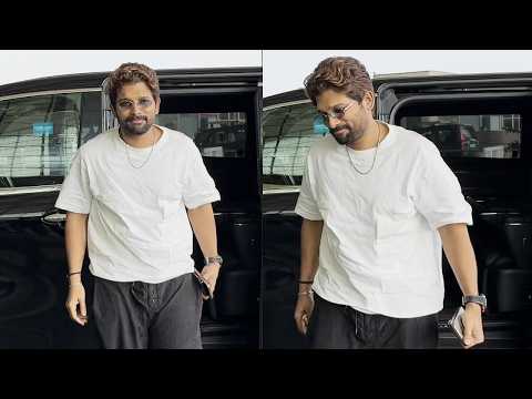 Allu Arjun Spotted At Airport