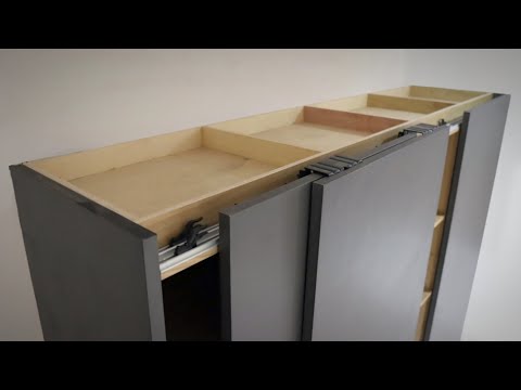Video: Isi internal lemari geser: foto dengan dimensi