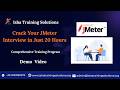 Crack Your JMeter Interview Demo video on 18th Feb 2026. call/WhatsApp us on+91-9133190573 to enroll