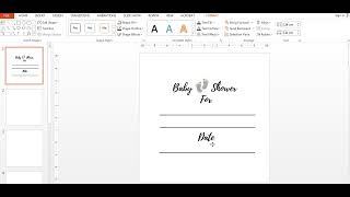 How to make simple baby shower guest book 8.25 x 8.25 inches