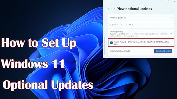 How to Set Up Windows 11 Optional Updates