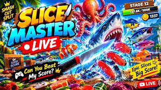 Slice Master LIVE 🔪🔥  EP 9 | Satisfying Cutting Gameplay | Can You Beat My Score 