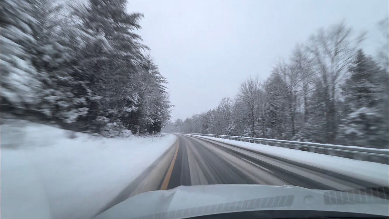 Como é viajar em uma tempestade de neve 