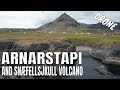 ARNARSTAPI and the most mysterious SNÆFELLSJÖKULL VOLCANO🌋 WEST ICELAND 🇮🇸 Drone 2023