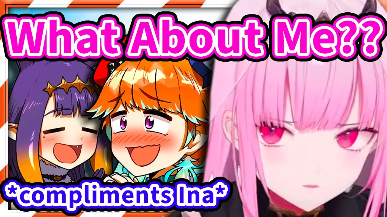 Calli Immediately got JEALOUS When Kiara Started Complimenting Ina 【HololiveEN】