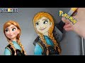 겨울왕국 안나 팬케이크 아트 만들기 Frozen anna pancake art