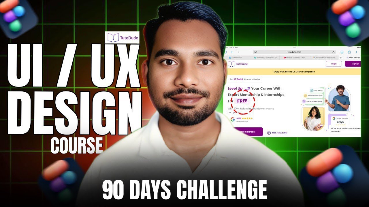 Ui Ux Design Tutorial For Beginners || Ui/Ux Design 90 Days Challenge ...