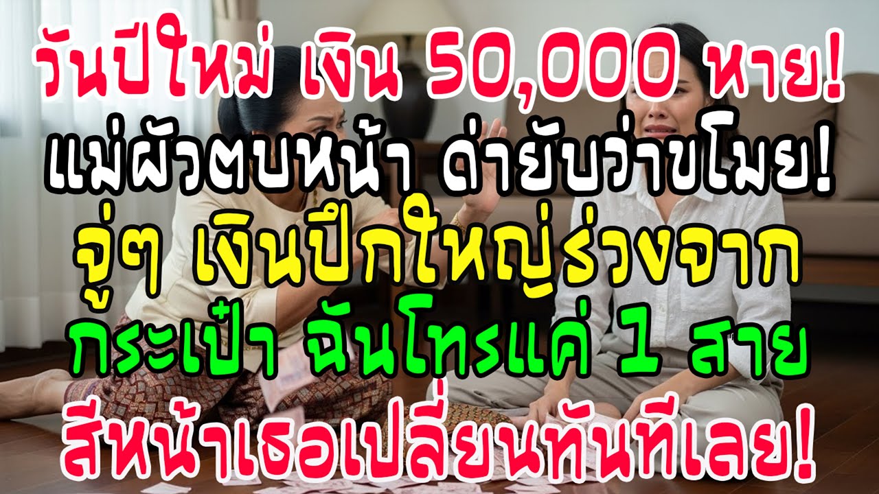 เงิน 50,000 หาย! แม่สามีปรักปรำเป็นขโมย แต่สายเดียวพลิกเกม