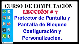 Screen Saver and Lock Screen Settings and Personalization. Computing: Video #7. screenshot 2