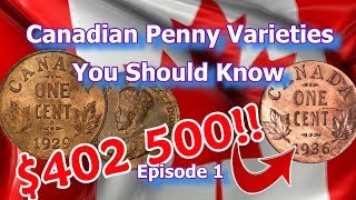 Canadian Penny Varieties Worth Money Ep.1 - 1929, 1936 Dot Penny - Canadian Pennies to Look For