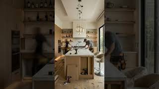 Modern Scandinavian Kitchen Transformation | Luxury Marble Interior 😍