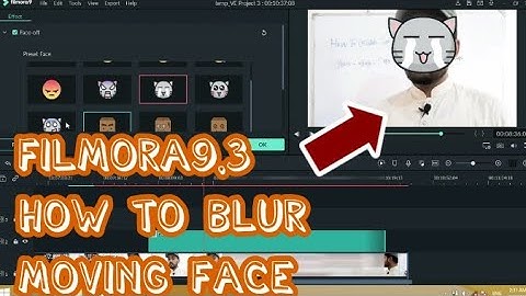 Filmora: Filmora 9.3 blur moving face (#face_off, #Mosaic)