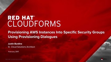 Provisioning VMs into AWS into specific security groups
