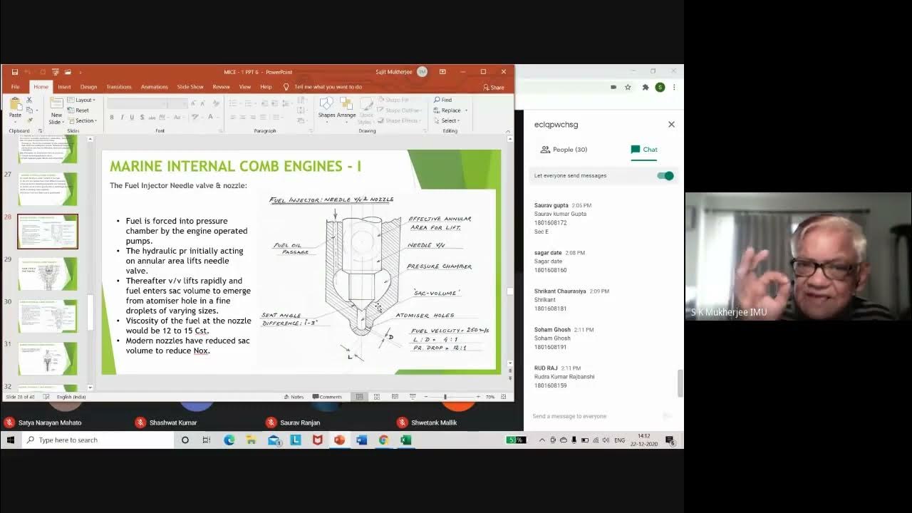 Marine IC Engine Lecture Part 13 Types Of Fuel Injector, Fuel