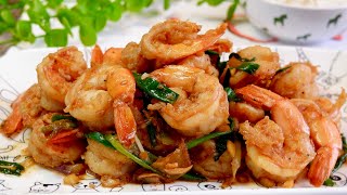 How to Make Delicious Garlic Butter Soy Prawns in 10 Mins 蒜蓉牛油酱香虾 Easy Chinese Shrimp Recipe