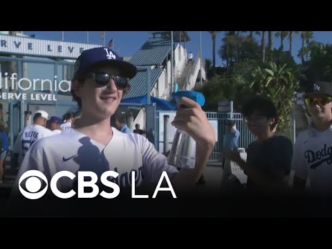 Dodgers fans endure extreme heat for NLDS Game 2