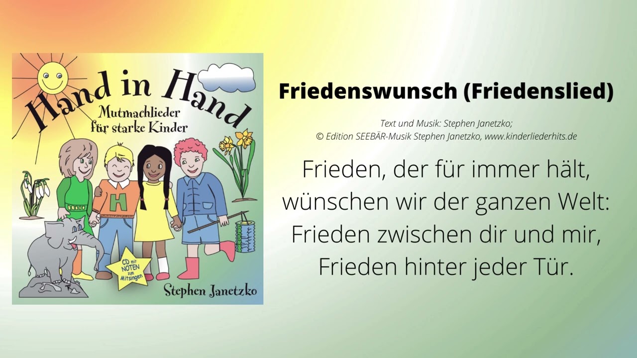 Friedenswunsch (Friedenskanon) - FRIEDENSLIED von Stephen Janetzko