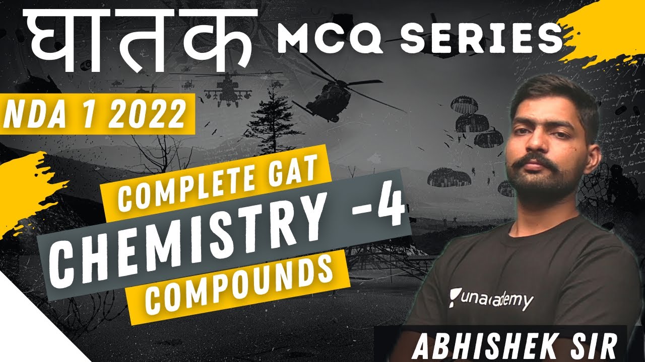 NDA Chemistry MCQ Day #4 Ghatak MCQ Series - NDA Preparation 2022 | Complete GAT | Learn With Sumit