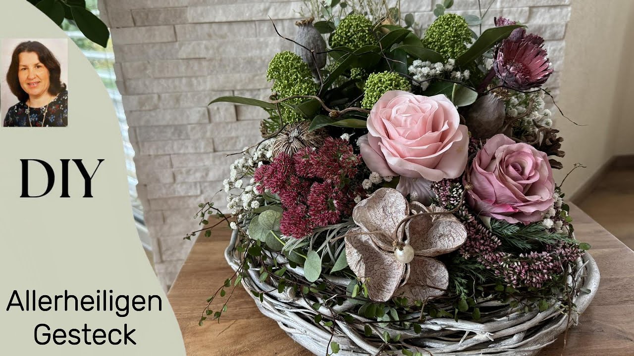 DIY: Modernes Allerheiligen Gesteck einfach selber machen