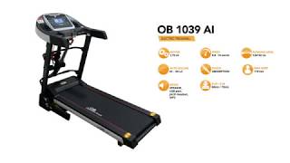 OB Fit OB-1039 AI New Electric Treadmill High Specification Auto Incline Spring Shock Absorption System