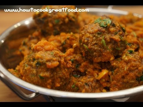 Keema Kofta Masala Recipe - Indian Beef Meatballs