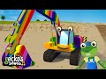 Rainbow Excavator Song | Gecko&#39;s Garage Songs｜Kids Songs｜Trucks for Kids