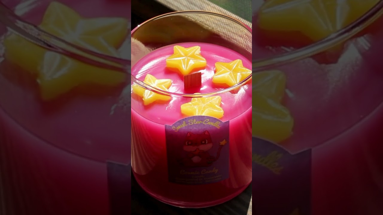 Have you ever seen a candle sparkle as it melts? SweetStarCandles.com  