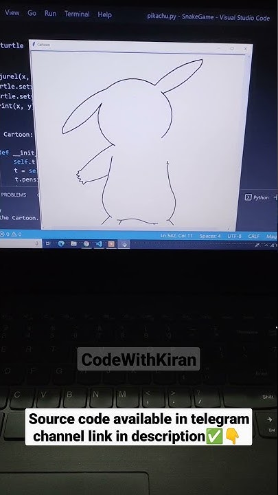 How to create Pikachu using python | Shin-Chan |Python Project | turtle ...