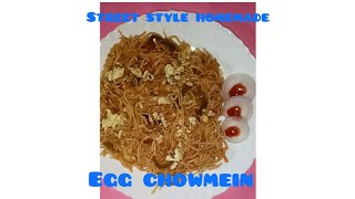 Egg chowmein||egg noodles || Home made|| street style ❤