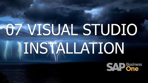 07 Visual Studio Installation