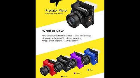 Foxeer Micro Predator 4 Super WDR 4ms Latency 1000TVL FPV Racing Camera with OSD for RC Drone