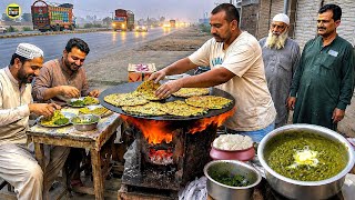 Pakistan's BEST Highway Nashtay! 😍🔥 | Saag, Paratha, Lassi & Channy | Pk Street Food Compilation 🇵🇰