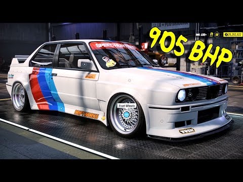 Need For Speed Heat 905 Bhp Bmw M3 Evolution Ii 1988 Tuning Customization Car Hd Youtube