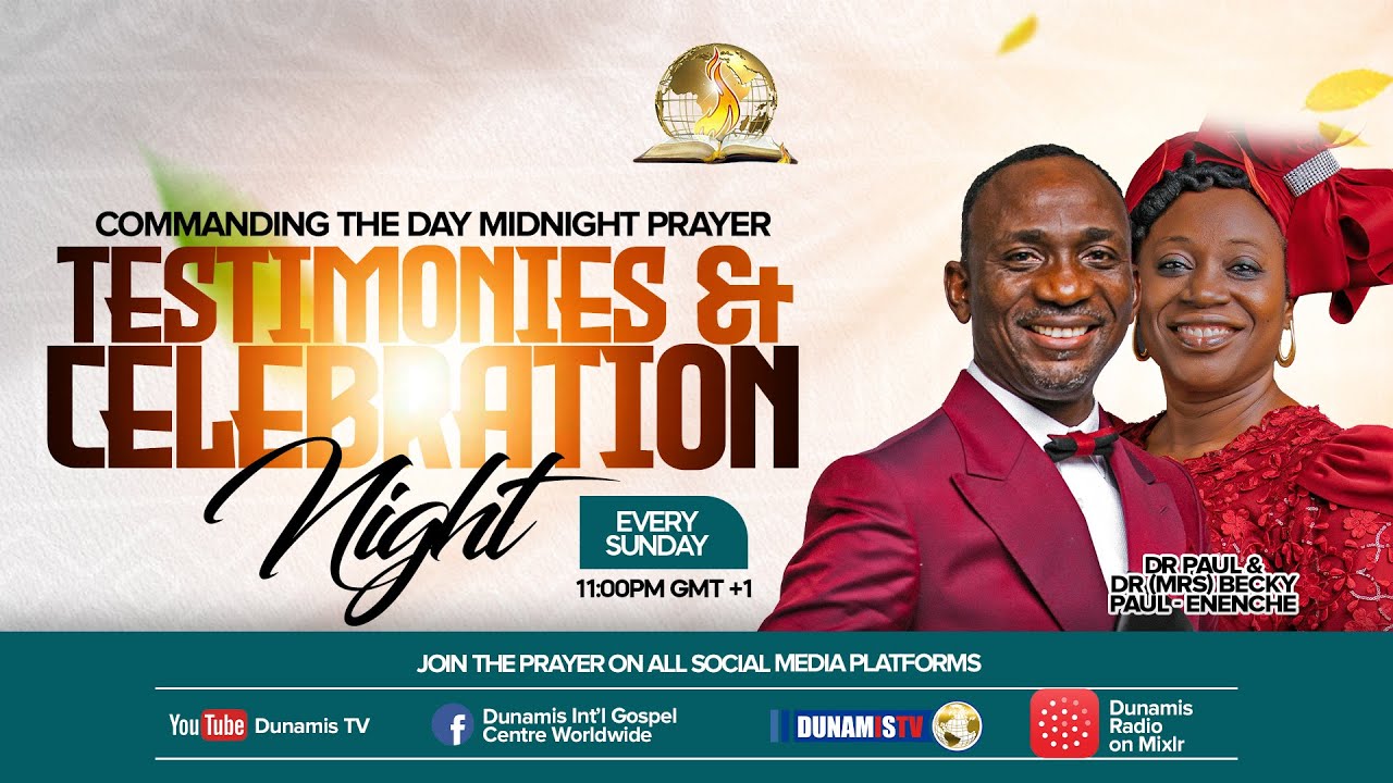 COMMANDING THE DAY MIDNIGHT PRAYER REBROADCAST || TESTIMONIES AND CELEBRATION NIGHT || 19-01-2026