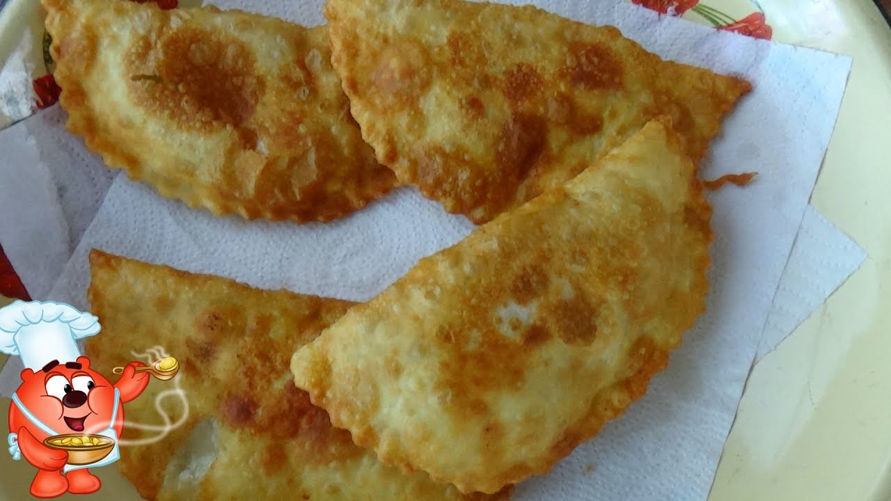 Чебуреки с мясом на тесте из кефира простой быстрый рецепт