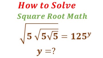 A Nice Square Root Math Simplification | Math Olympiad | Solve for y