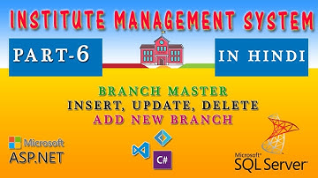 ASP.NET C# | Institute Management System Project Tutorial in HINDI | Part-06