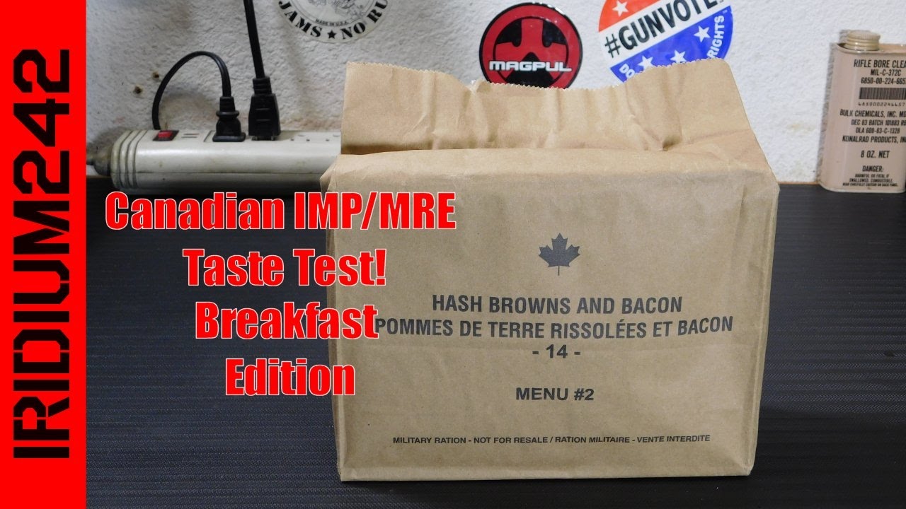 Breakfast MRE from Canada: Taste Test! - YouTube