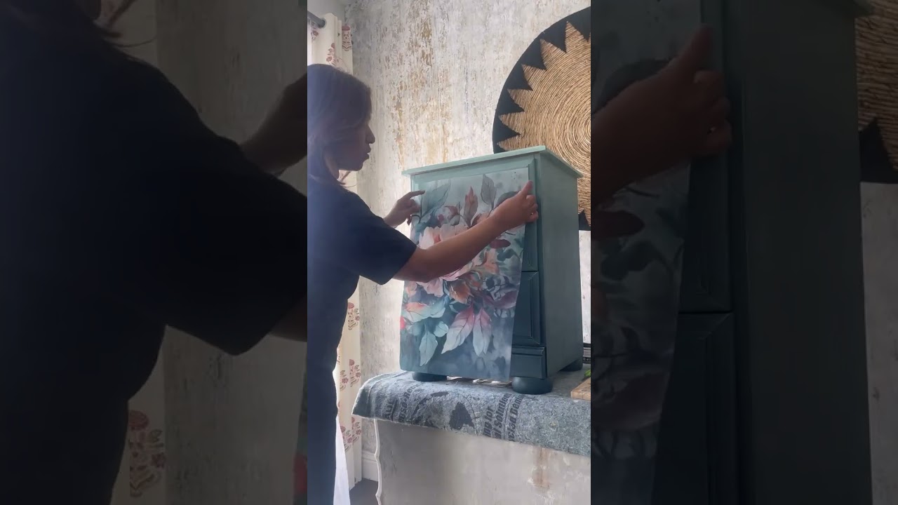 Furniture Inspiration-Try Decoupage Fiber Paper 