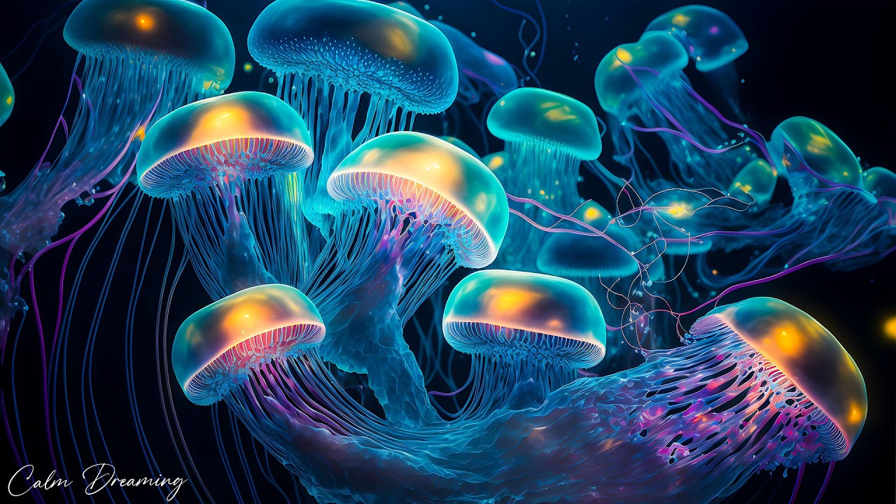 The Best Jellyfish Aquarium for Deep Sleep - FALL ASLEEP IMMEDIATELY - Melatonin Release #4