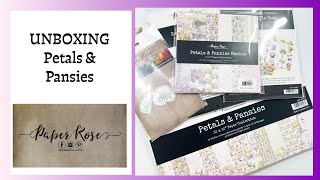 Unboxing Petals & Pansies | Paper Rose Studio