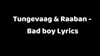 Tungevaag & Raaban Bad boy lyrics😎