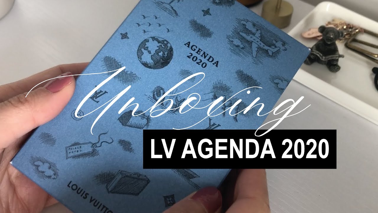LV Agenda 2020 Refill / Damier Azur Reveal - YouTube