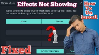 How To Remove Effect Pack In Flimora | Filmora Effects Not Showing How To Uninstall screenshot 2