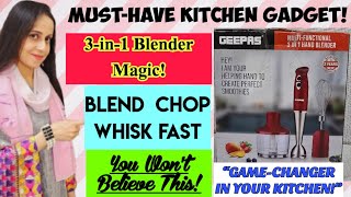 Unboxing Review Geepas 3 in 1 Hand Blender Set | Kitchen Appliances #handblender #kitchengadgets
