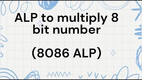 How to Multiply 8-Bit Numbers in 8086 Assembly Language