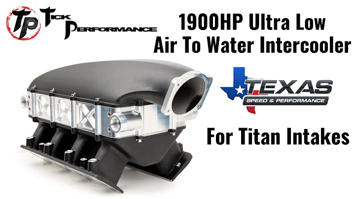 1900HP Ultra Low Air To Water Intercooler For Texas Speed Titan Intakes