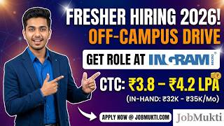 Ingram Micro Hiring 2026 Freshers | Graduate Engineer Trainee | ₹4.2 LPA! #hiring