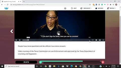 How to skip the video on Aceable Driving Course